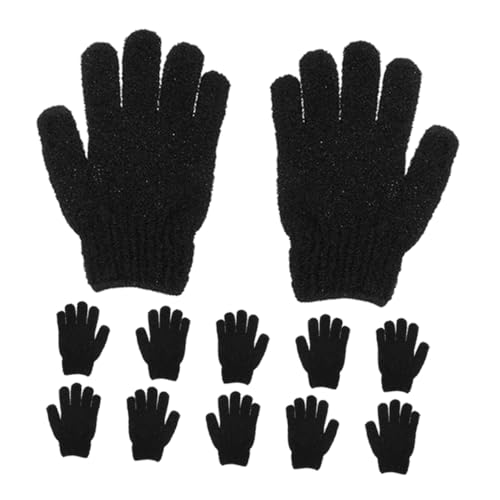 minkissy 6paare Dusch-schrubbhandschuhe Peeling-handschuh Für Körperpeeling Handschuh Gegen Abgestorbene Haut Spa-badehandschuh Mit Beidseitigem Design Aus Polyester Elastisch Waschbar von minkissy