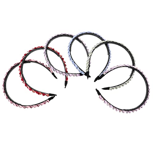 minkissy 6pcs Headband Spa Head Band Plastic Plain Headbands Party Hairband Yoga Headbands for Women Non- Slip Hair Hoop Headdress Hairband Makeup Hair Wrap Headband Fashion Hairband Set von minkissy