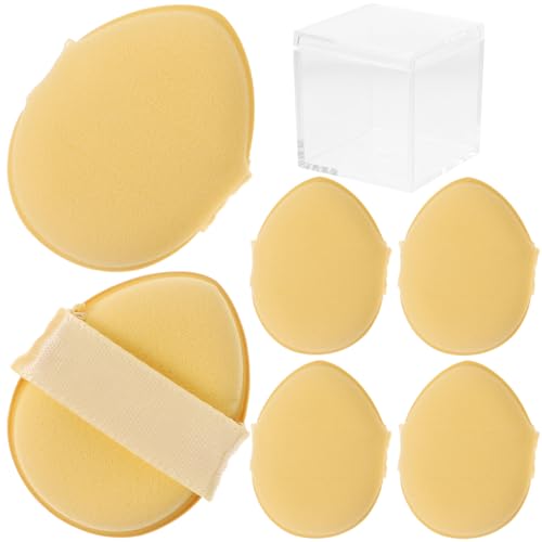 minkissy 6st Mini-finger-puff Foundation-puffs Puff-make-up-pads Puff Schminken Mini-kosmetik-puffs Applikatorquaste Zum Mischen Puderquasten Für Das Gesicht Dreieck Lidschatten Schwamm von minkissy