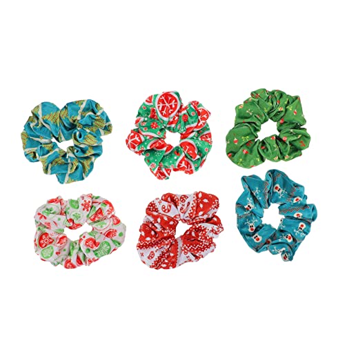 minkissy 6pcs Weihnachten Haar Seile Elastische Pferdeschwanz Inhaber Lebendige Decor Für Mädchen von minkissy