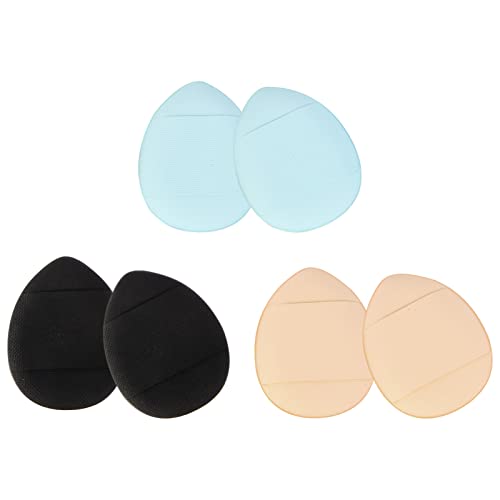 minkissy 6stücke Mini-puderquaste Für Gesichtsmake-up Mit Schleife Kissen-make-up-puff Gesichts-puder-puff Hautfreundlich Waschbar Für Tägliche Pflege von minkissy
