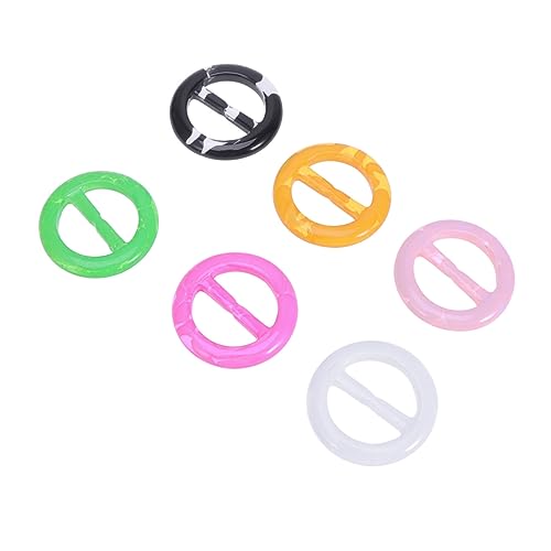 minkissy 6stücke Kleidungsclips Aus Runde Schnallen Für Hemden Schals Und Hüte Kleidungsdekorationsclips Zum Anpassen Für Damen Und Mädchen von minkissy