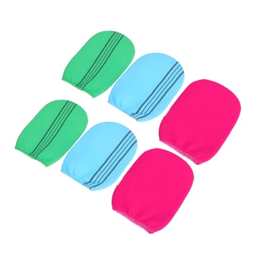 minkissy 6stücke Peelinghandschuhe Exfolierende Duschhandschuhe Für Körperpflege Wiederverwendbar Zufälligen Farben Für Männer Für Sanfte Hautreinigung Und Massage von minkissy
