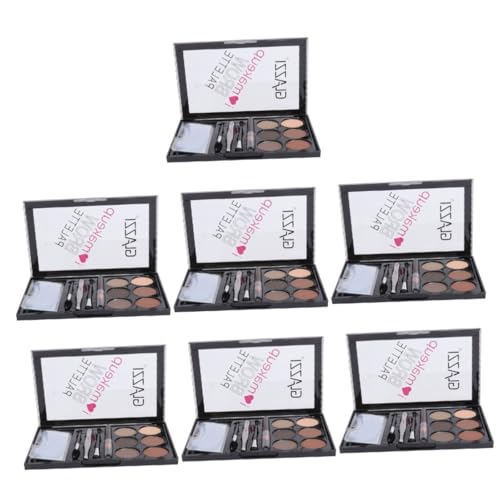 7 Sätze Augenbrauenpuder-set Werkzeug Pinselset Schminke Make-up-pinsel-set Lidschatten Zubehör Pinselset Make-up Fräulein Textmarker Abs Kosmetik von minkissy