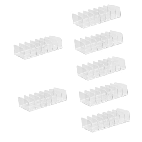 minkissy 7 Stk Lidschatten-aufbewahrungsbox Schubladen Aus Durchsichtigem Kunststoff Geteilt Schubladenorganisator Für Make-up Halter Plastik Lagerregal Schminktisch von minkissy