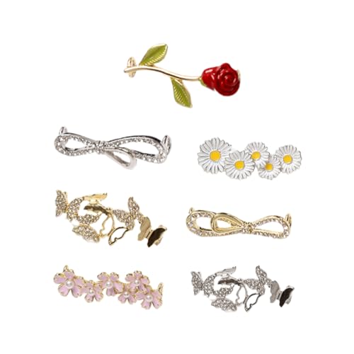 minkissy 7stücke Elegante Schuh Clips Mit Schmuckstein Abnehmbare Schuhschnallen Für Damen Kreative Und Funkelnde Schuh-dekoration Für Hochzeiten Und Besondere Anlässe von minkissy