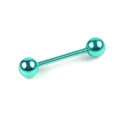 minkissy 7 Stück Teiliges Zungenpiercing Gerade Doppelkopf Dumbbell Form Hautfreundlicher Körperschmuck für Frauen Robustes Material als zu Besonderen Anlässen von minkissy