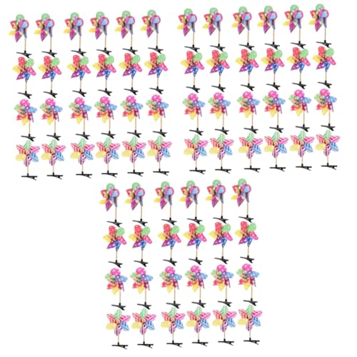 minkissy 72 Stck. Teiliges Bunte Windmühlen Haarspangen für Damen und Mädchen Dekorative Haarklammern Rutschfest Robustes Material Vielseitiger Haarschmuck für Alltag und Party von minkissy