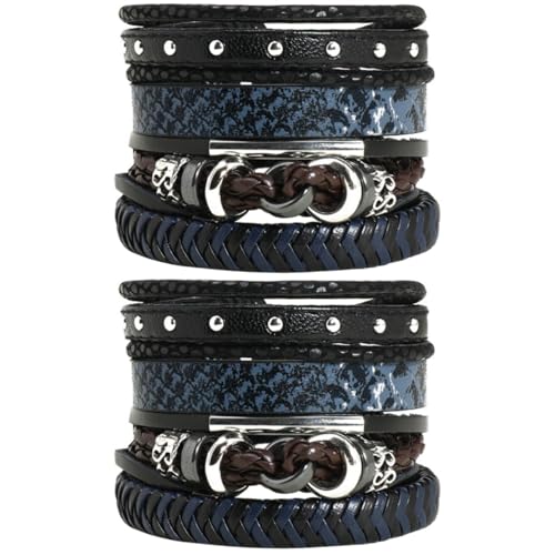 minkissy 8 Stk Armband Armbänder für Frauen gewebte Armbänder geflochtene Armbänder Damenarmbänder Haarbänder Armbänder für Männer Mode Schmuck kleines Stirnband Fräulein Kunstleder von minkissy