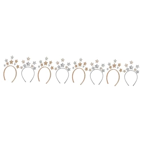 minkissy 8 Stk Pentagramm-Stirnband Jahr Entzückende Haarreifen halloween haarschmuck hair accessories for Babykleidung Krone kinder stirnbänder glitzerndes Haarband für Mädchen Pop von minkissy