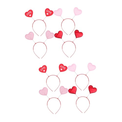 minkissy 8 Stk liebe Stirnband hair accessories for girls party haarreif geschenke für freundinen Party-Haarband Mädchen Haarschmuck Amor Kopfbedeckung Fräulein schmücken Plastik von minkissy