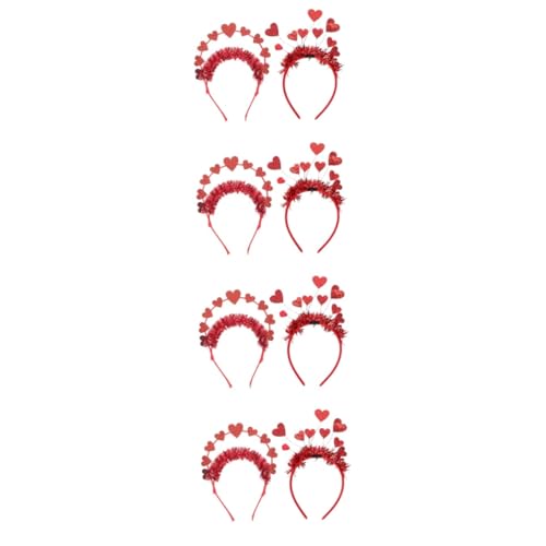 minkissy 8 Stk liebe Stirnband frauen stirnbänder Halloween-Requisiten damen sonnenbrille Mädchenkleider filz haarband dekor Herz-Stirnband-Ornament Erwachsener Schal Antenne Dekorationen von minkissy