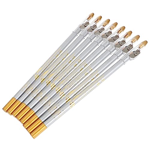 minkissy 8 Stück Augenbrauenstifte Mit Anspitzer Make-up Eyeliner Bleistift Für Frauen Mädchen Für Unterwegs Wasserfest Wischfest Leicht Zu Tragen Und Aufzubewahren von minkissy
