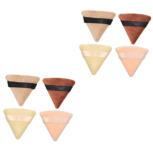 8 Stk Dreieckiger Puffreisbällchen dreieckiger Zug dreieckige Make-up-Schwämme bilden Puderquaste kosmetisches Kissen dreieckiges Kosmetikkissen Körper Make-up-Pad Luftpolsterpuff von minkissy