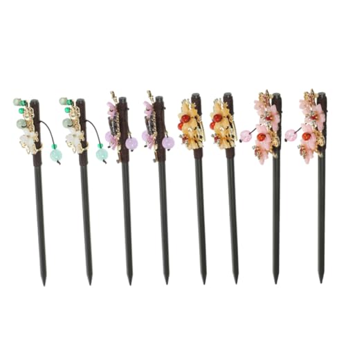 minkissy Elegantes Haarstab-set für Mädchen 8-teilig Haarstäbchen für Damen Vintage-haar-accessoires für Damen von minkissy