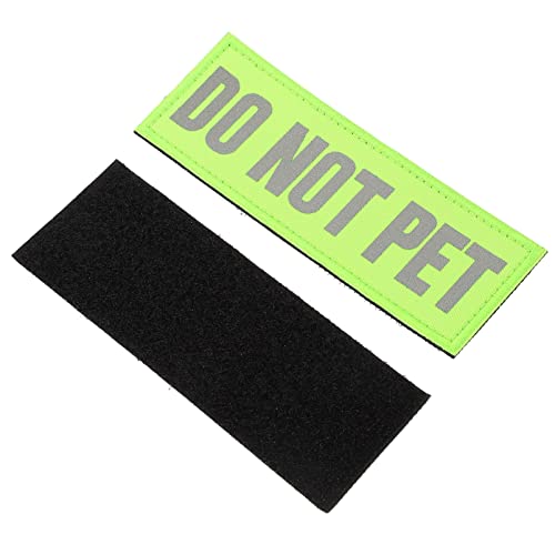 8 Stk Dienst Hunde Haken-gurt-patch Diensthundepatch Hundegeschirranhänger Ärmel Für Hundebisse Flecken Für Reflektierender Hundefleck Nicht Streicheln Etikett Hundebedarf Nylon von minkissy