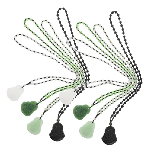 minkissy 8stücke Buddha-halskette Im Ethno-stil Lange Pulloverkette Mit Perlen Für Damen Und Herren Dekorative Buddha-anhänger-kette Für Festival Und Alltag von minkissy