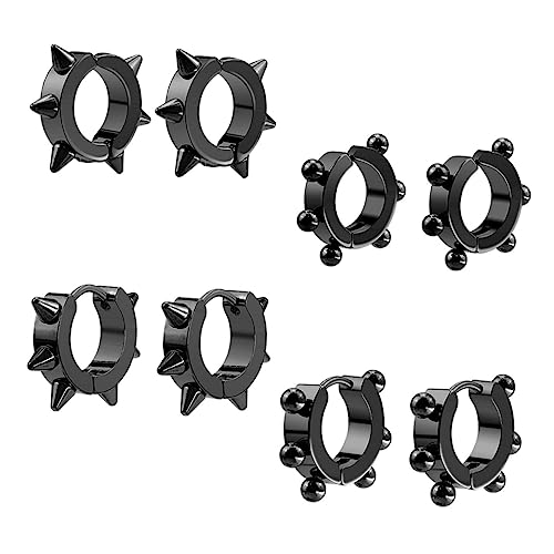 minkissy 8 Stück Teiliges Damen Ear Cuff Set Titanstahl Ohrclip Schmuck Ohrloch Spitze und Runde Designs Rostfrei Leicht Modisch und Vielseitig für Alltag und Party von minkissy