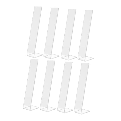 minkissy 8 Stück Teiliges Haarklammer Display Förmiger Haarspangenhalter für Damen Praktischer Organizer für Haarschmuck Leicht Langlebig Transparent von minkissy