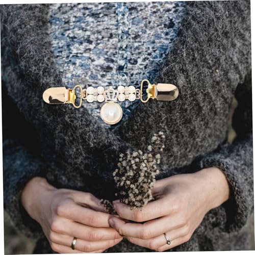 minkissy 8 Stück Teiliges Vintage Cardigan Clips aus Hochwertiger Legierung Stilvolle Sweater und Shawl Clips für Damen Vielseitiger Strickjacken Verschluss und Modisches Accessoire von minkissy