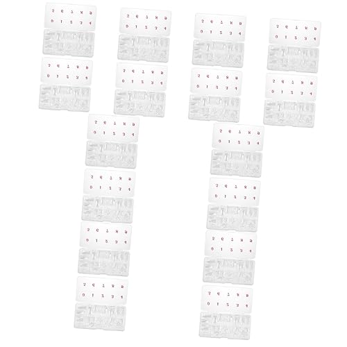 minkissy 8000 Pcs Nail Patch Uñas Postizas Decoradas Clear Nail Tips Maniküre Falsche Nägel Falsche Nagel Tipps Frauen Nagel Dekor Nagelstück DIY Falsche Nagel Kunststoff Gefälschte Nägel Künstliche von minkissy