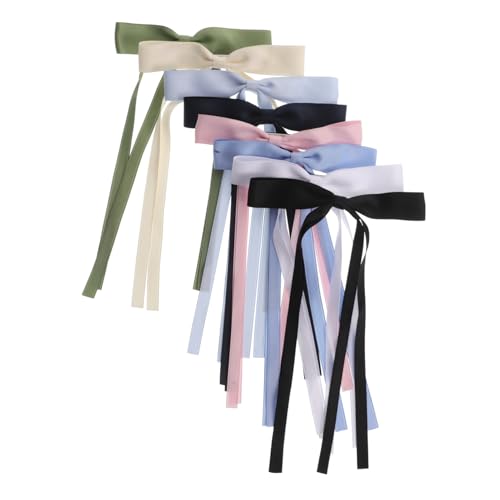 minkissy 8stücke Haarschmuck Mit Schleifen Und Langem Bunte Haarspangen Aus Haarklammern Für Damen Mädchen von minkissy