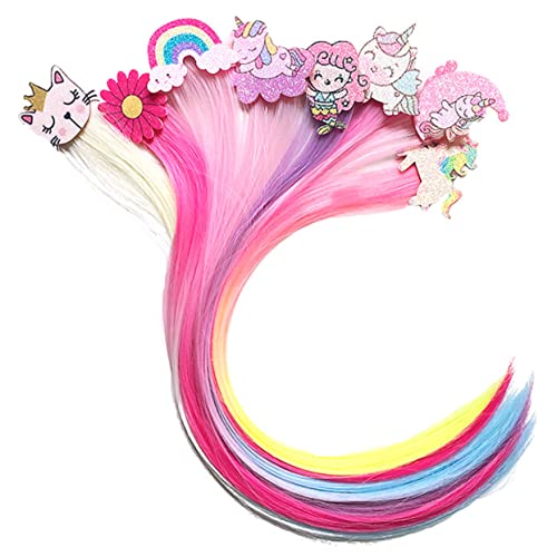 minkissy Haarverlängerungs-clip-set Für Mädchen 8 Stile Haar-accessoires Bequem Für Jungen Und Mädchen Sicher Und Für Geburtstagsfeiern Und Festivals von minkissy