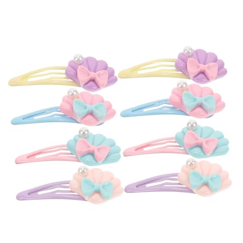 minkissy Haarspange Für Mädchen Damen Haarspangen Haar-accessoires Für Frauen 8 Stück Kawaii-muschel-harz-dekorationen von minkissy