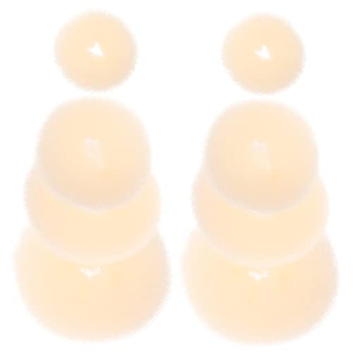 minkissy 8stücke Kleiner Dutt-donut Aus Nylon Wiederverwendbar Und Waschbar Haar-dutt-maker Für Volumen Und Fülle Tragbares Frisuren-tool Kompakter Dutt-maker Für Frauen Geeignet Für Alltag von minkissy