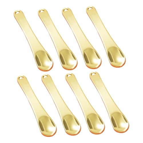 minkissy 8stücke Kosmetikspatel Aus Metall Für Creme Augencreme-löffel -löffel Make-up-zubehör Hautpflege-tool Langlebig Umweltfreundlich Verarbeitung von minkissy