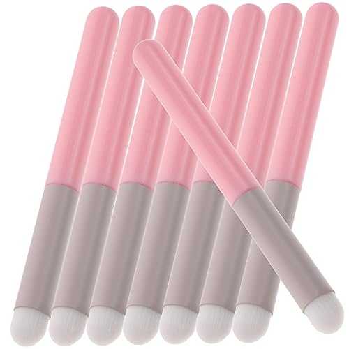 minkissy 8stücke Lippenstiftpinsel Lippen Applikator Make-up Pinsel Für Lipgloss Und Lidschatten Professionell Hause Tragbar von minkissy