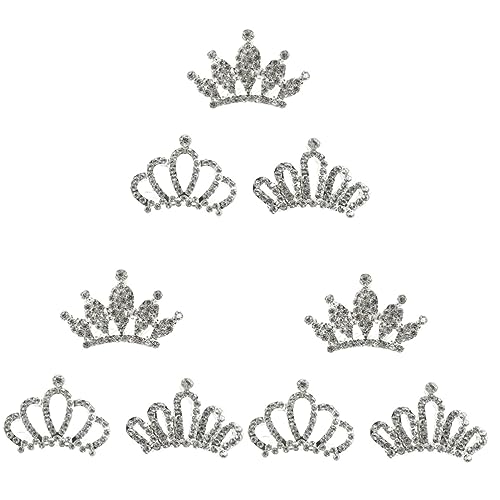 minkissy 9 Stk Kämme für Kinder Haarschmuck für kleine Mädchen Tiara Kamm Diademe aus Strass für Kinder kleines Diadem aus Strass Diamant Kopfbedeckung Kleine Haarnadel Baby Legierung von minkissy