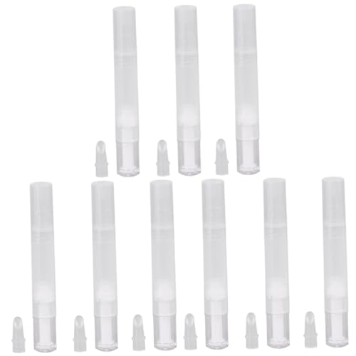 minkissy 9 Stk Transparente Stifte Leoparden-haarnetze Gips Klebestift Drehwerkzeug Make-up-stift Rotierender Stift Zur Haarentfernung Doppelter Augenlidaufkleber Kosmetik von minkissy