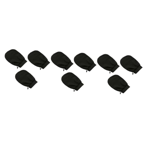 minkissy 9 Stk badetuch handschuhe peelinghandschuh peeling handschuhe Dusche Peeling-Handschuh Wäscher schwarze Handschuhe Handtuch Schrubber Badehandschuhe einzelne Schicht Bad Artefakt von minkissy