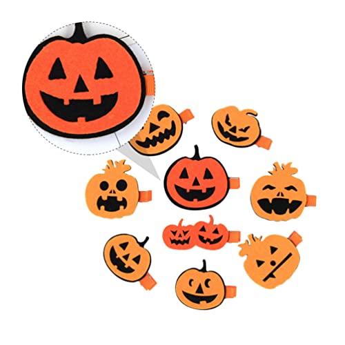 minkissy 9 Stk Kürbis Haarnadel Kürbis-kopfschmuck Halloween-haarspangen Party-haarnadel Haarschmuck Für Damen Halloween-haarnadeln Kürbis Haarspangen Geist Kind Europäisch Und Amerikanisch von minkissy