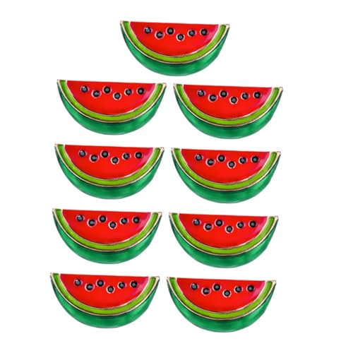minkissy 9 Stück Teiliges Wassermelonen Anstecknadel aus Langlebiger Legierung Bunte Emaille Brosche Tropische Sommerfrucht Schmuck für Damen für Jacken Rucksäcke Cardigans und Schals von minkissy