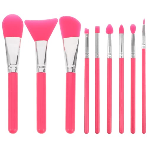 Präzises Make-up-auftragen 9-in-1-schönheitspinsel-set Aus Silikon Epoxid-lippenpinsel Für Frauen Und Mädchen von minkissy