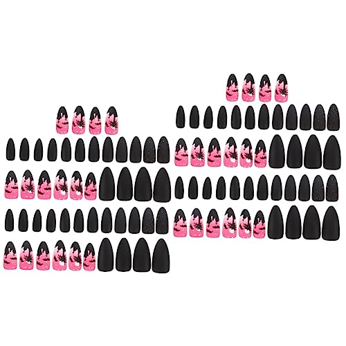 minkissy 96 Stk Falsche Nägel Frauen Gefälschte Nägel Full Cover Acryl Kunstnägel Stiletto Gefälschte Nagelspitzen Für Frauen Nail-art-patches Maniküre-werkzeuge Plastik Halloween von minkissy