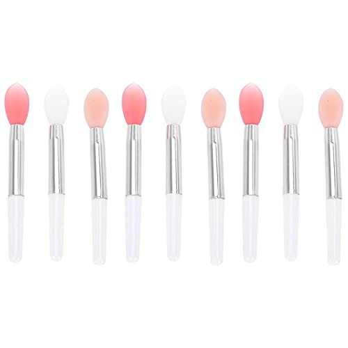 minkissy 9Pcs lip brush makeup applicator lip applicators mini lipsticks silicone lip scrubber cosmetic applicator Lip Applicator Eye Shadow Applicator 6cm tool von minkissy