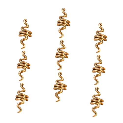 minkissy 9 Stück Dreadlocks Flechtmanschetten Haar Ringe Spirale Selbstgemacht Haarschmuck Für Frauen Und Männer Bunte Haar Accessoires Für Zöpfe Und Dreads Einfache Anwendung von minkissy