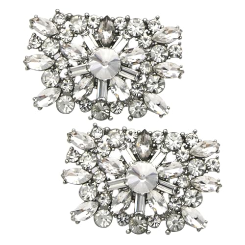 minkissy Abnehmbare Strass Schuhclips Schuhschmuck Buckles Langlebiger Legierung für Damen High Heels und Vielseitige Damenschuh Accessoires für Festliche Anlässe von minkissy