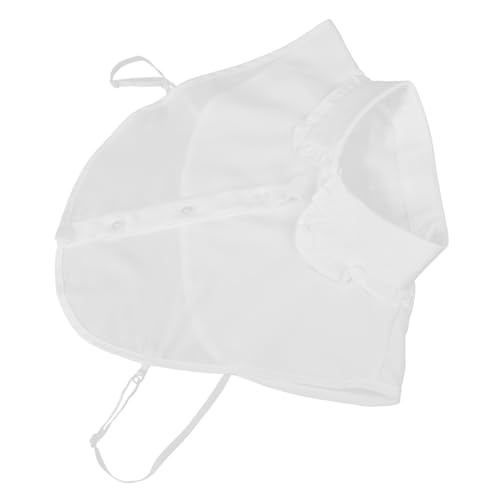 minkissy Abnehmbarer Damen Fake Kragen Blusenkragen mit Spitzen-Einsatz Eleganter Teil-Krageneinsatz Leichter Vielseitiger Einsatz für Pullover und Oberteile Klassische Weiße Dekoration von minkissy