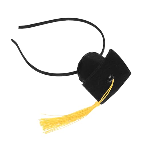 minkissy Abschluss Hut Haarband mit Quaste Kopfschmuck Accessoire für Graduierungsparty Perfektes für Absolventen und Unvergessliche von minkissy
