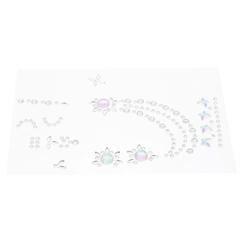 minkissy Strass-körperkunst-aufkleber Aus Strapazierfähigem Acryl Selbstklebende Für Diy-gesichtsschmuck Party-körperschmuck Mit Glitzer-edelstein-aufklebern Für Festival-make-up von minkissy