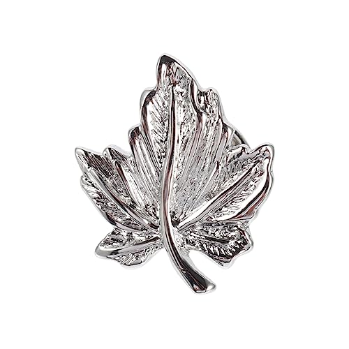 minkissy Ahornblatt Brosche Metall Anstecknadel für Kleidung Vielseitig Kombinierbar Schmuckaccessoire für Schal Mantel Pullover und Tasche von minkissy