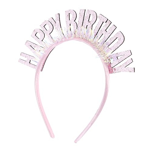 minkissy Alles Zum Geburtstag Stirnband Entzückender Kopfschmuck Kopfdekoration Zum Geburtstag Haarband Für Erwachsene Stirnband Für Mädchen Haarschmuck Mehrfarbig Haarring Fräulein von minkissy