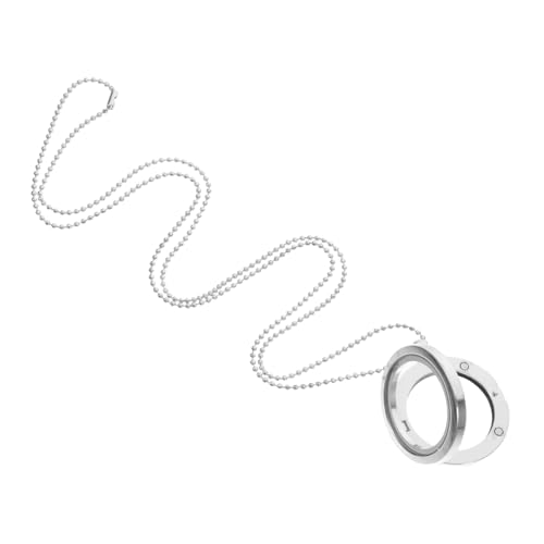 minkissy Alloy Rundkette mit Öffnungsphase DIY Fotoanhänger Medaillon für Damen und Herren um Personalisierte Erinnerungen mit Charms und Bildern zu Gestalten Zufällige Zufällige Farbe von minkissy