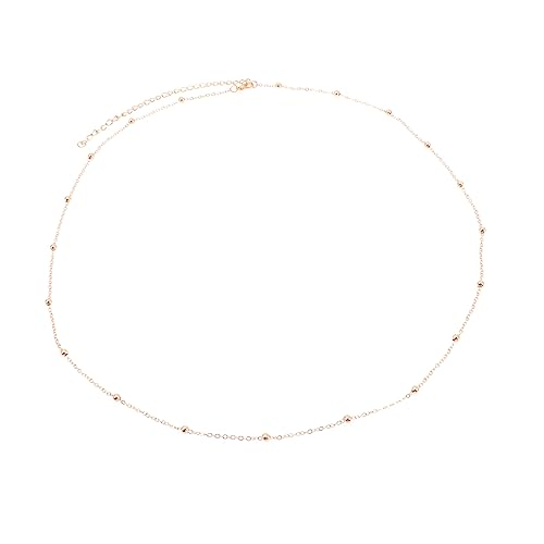 minkissy Alloy Taillenkette Damen Verstellbare Bauchkette Modischer Taillengürtel für Strand Partys Festivals für Kleider Shorts Goldene Körperkette für Einen Stylischen Look von minkissy
