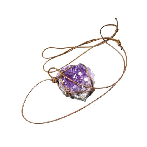 minkissy Amethyst Halskette für Frauen Mode Schmuck mit Einzigartigem Design ca Langlebig für Tägliche Outfits von minkissy