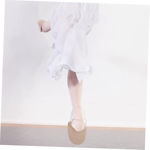 minkissy Antirutsch Tanzsocken Damen Xs Ballett Halbsohle Gripsocken für Yoga Bauchtanz Atmungsaktiv Elastisch Hautfarbe von minkissy